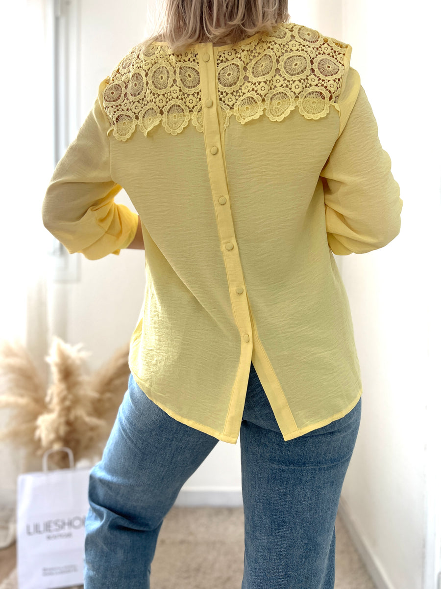 LA BLOUSE SPRING JAUNE