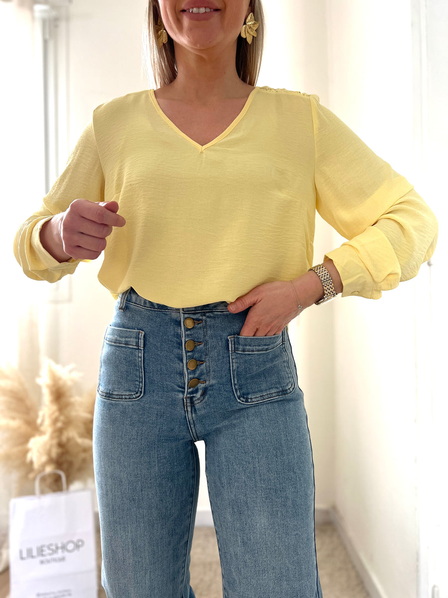 LA BLOUSE SPRING JAUNE