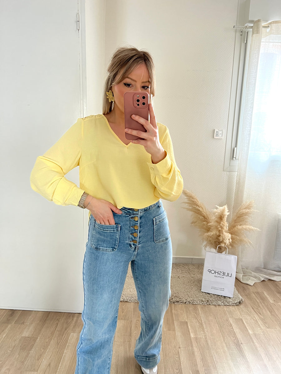 LA BLOUSE SPRING JAUNE