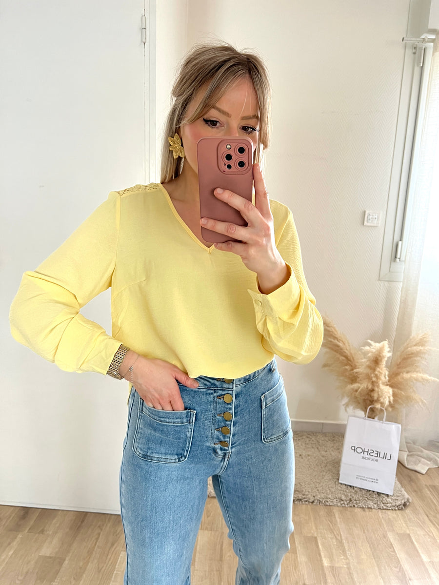 LA BLOUSE SPRING JAUNE