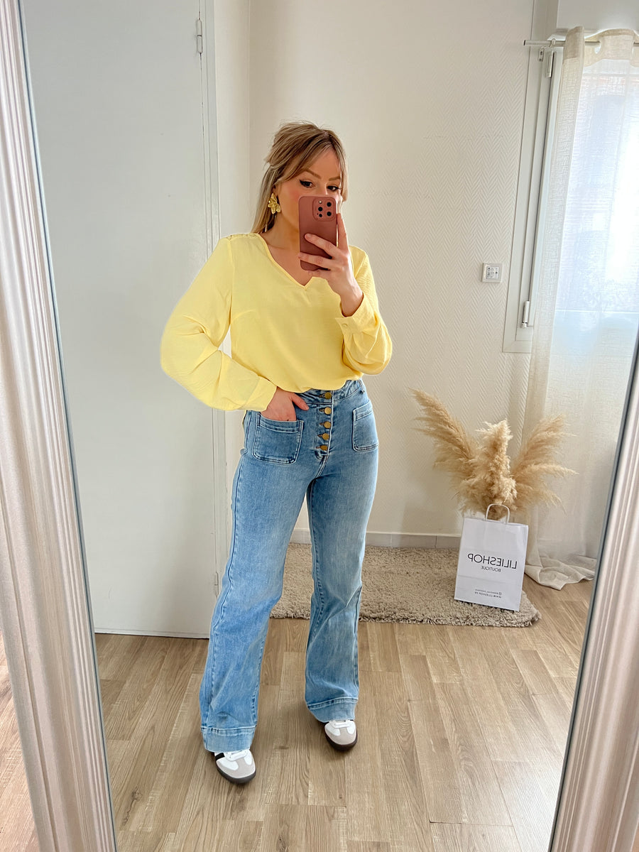 LA BLOUSE SPRING JAUNE