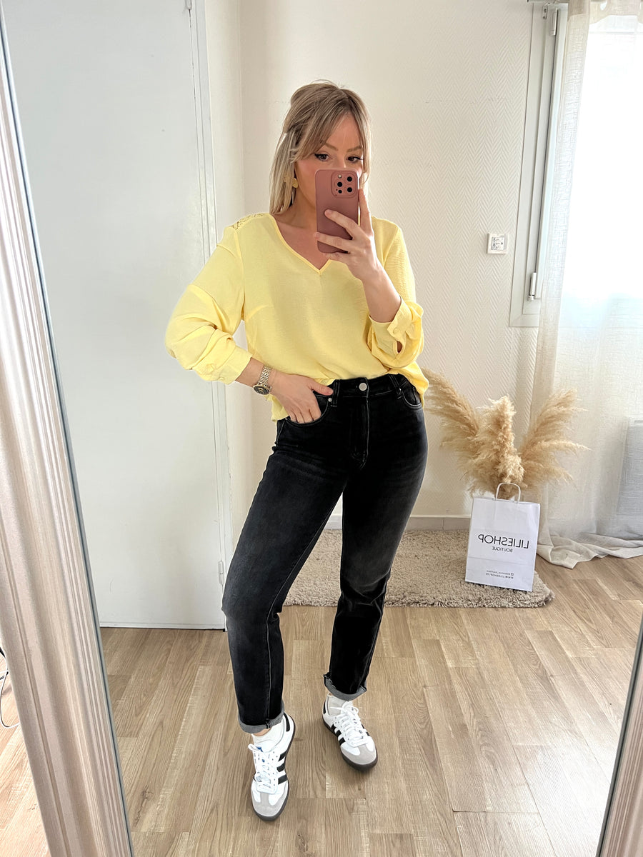 LA BLOUSE SPRING JAUNE