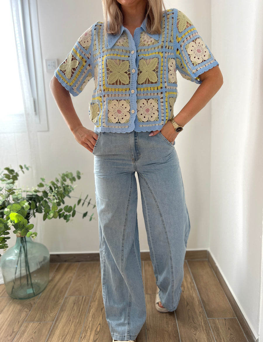 LE JEAN ÉVASÉ BLEU CLAIR
