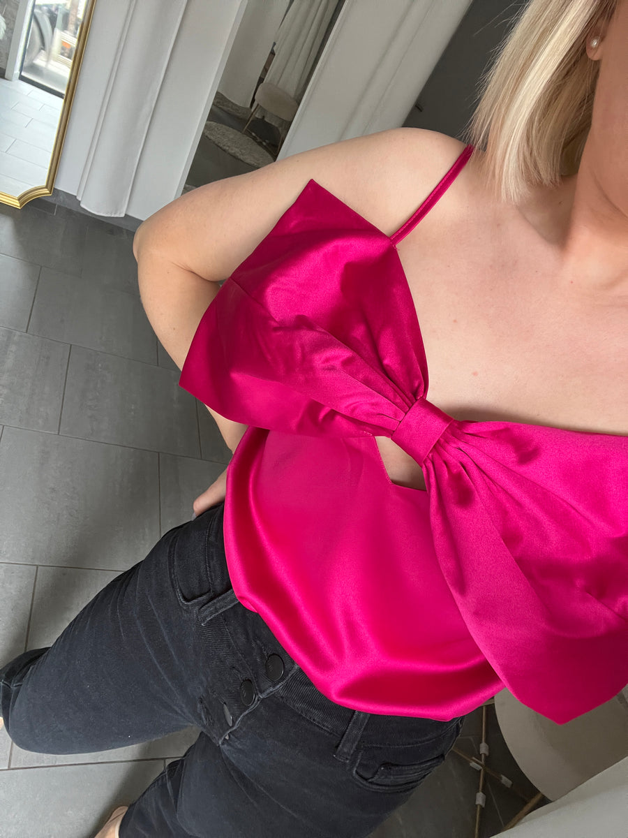 LE TOP SATIN GIRLY ROSE