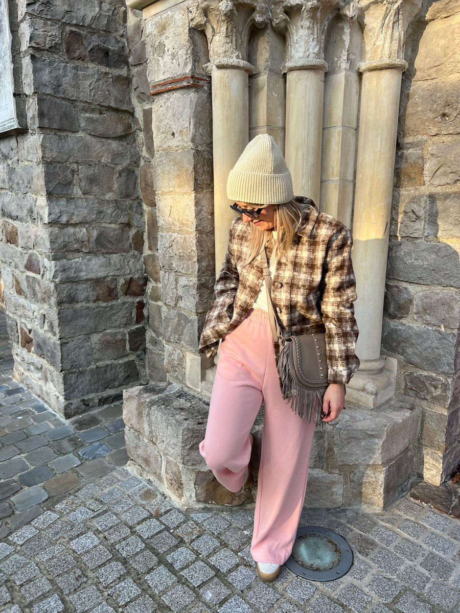 LE PANTALON DE JOGGING ROSE PASTEL