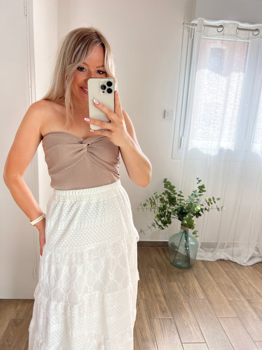LA JUPE LONGUE BOHEME BLANCHE