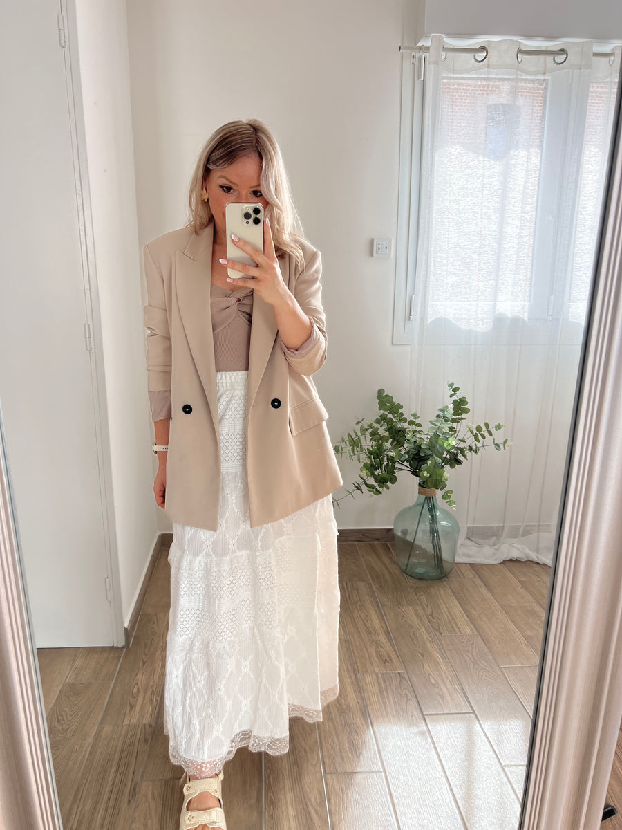 LA JUPE LONGUE BOHEME BLANCHE