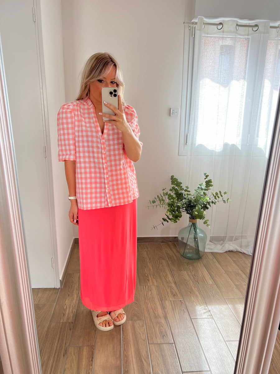 LA BLOUSE VICHY ROSE