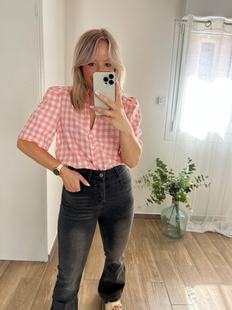 LA BLOUSE VICHY ROSE