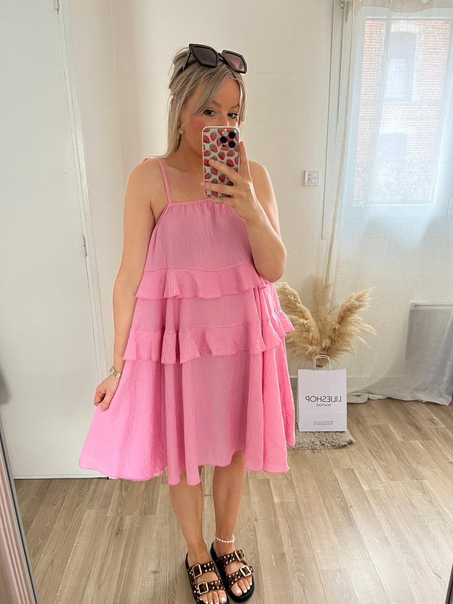 LA ROBE VAPOREUSE ROSE