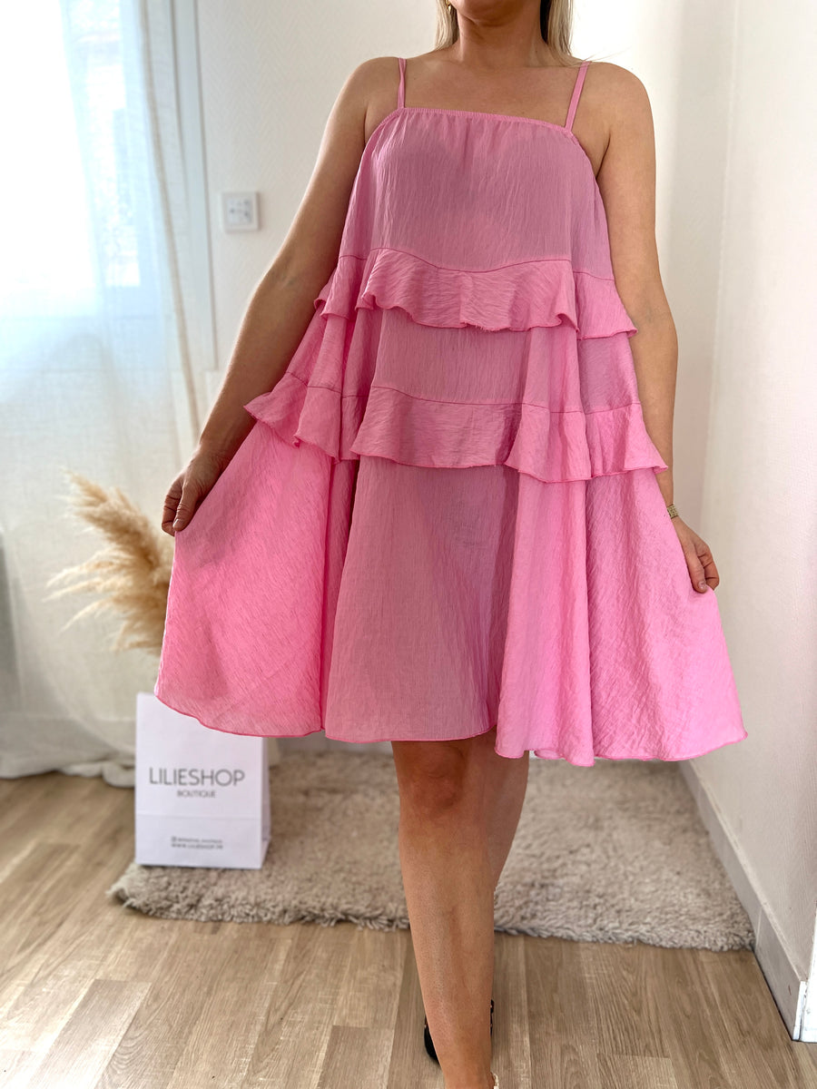 LA ROBE VAPOREUSE ROSE