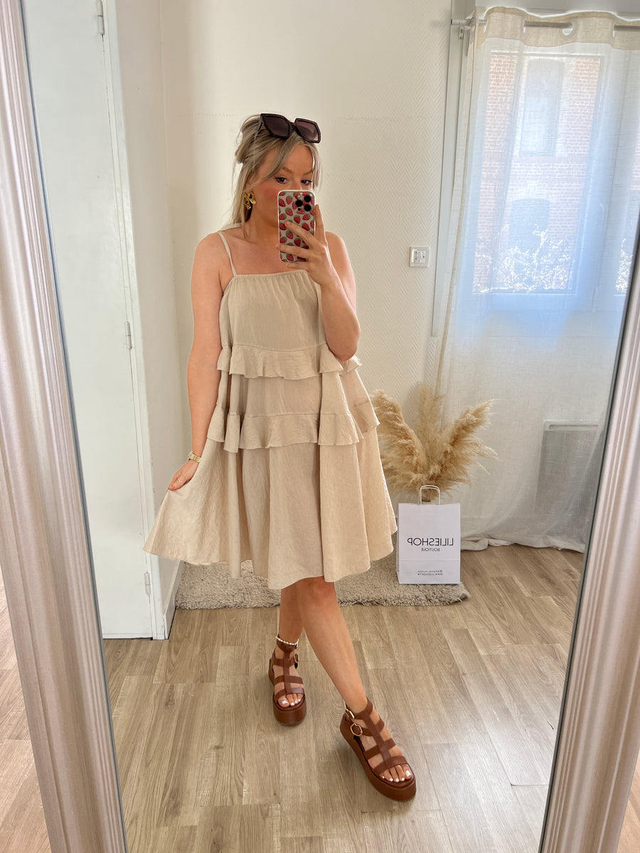 LA ROBE VAPOREUSE BEIGE