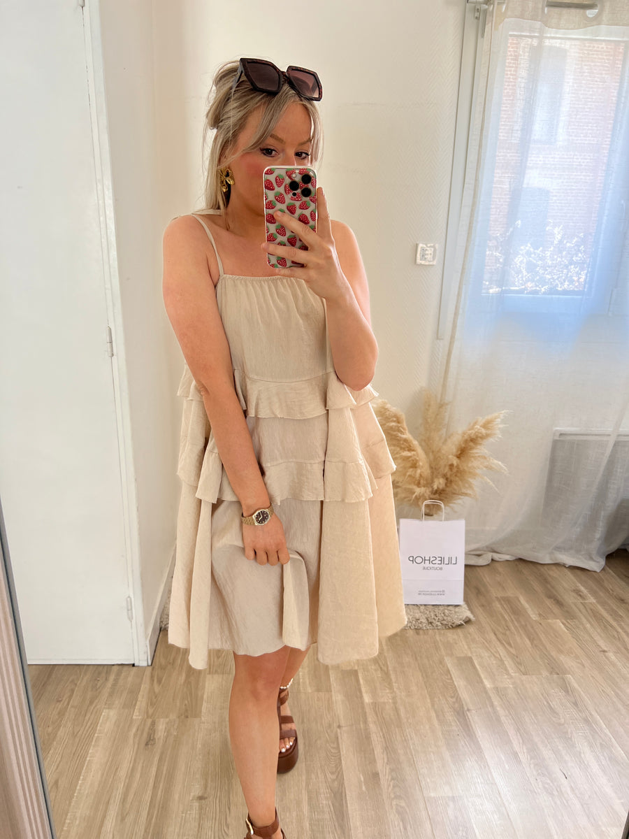 LA ROBE VAPOREUSE BEIGE