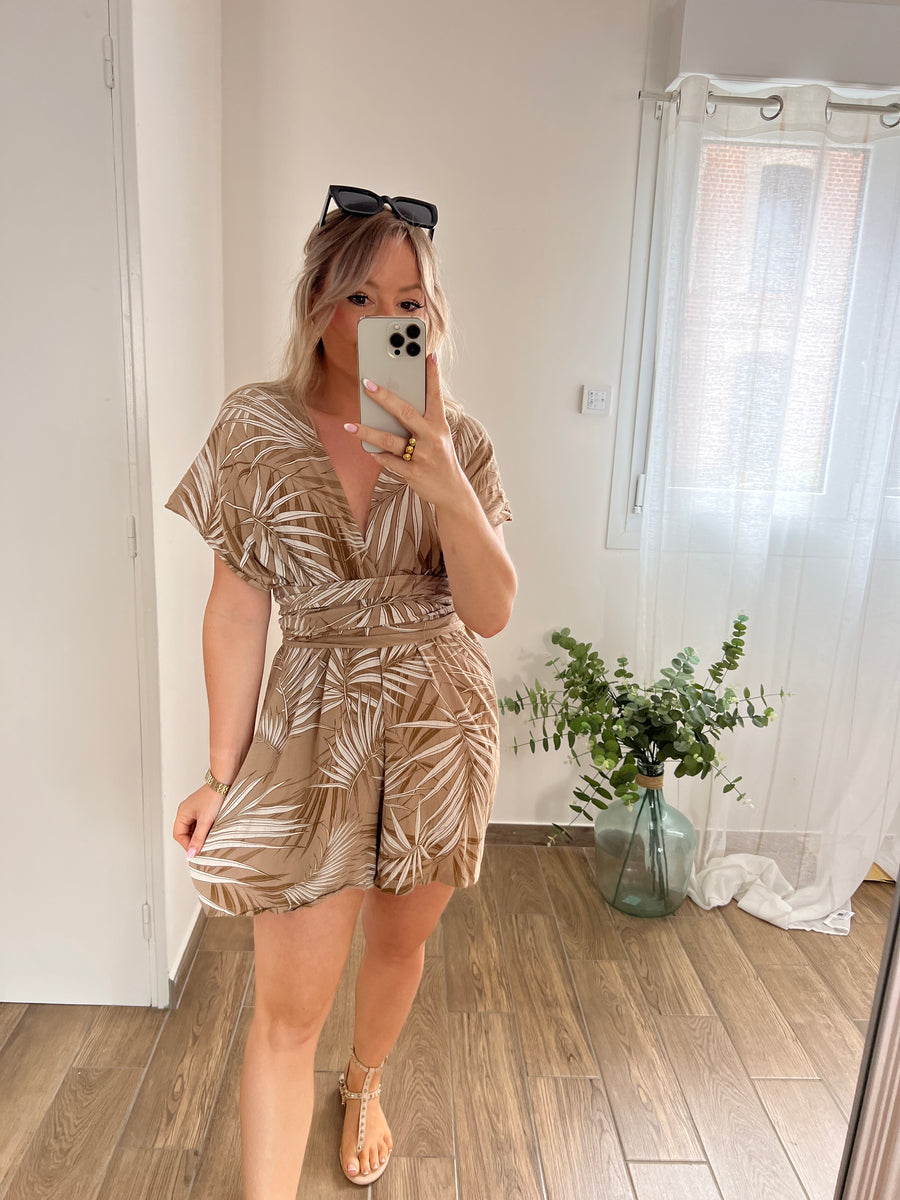 LA COMBISHORT TROPICAL BEIGE