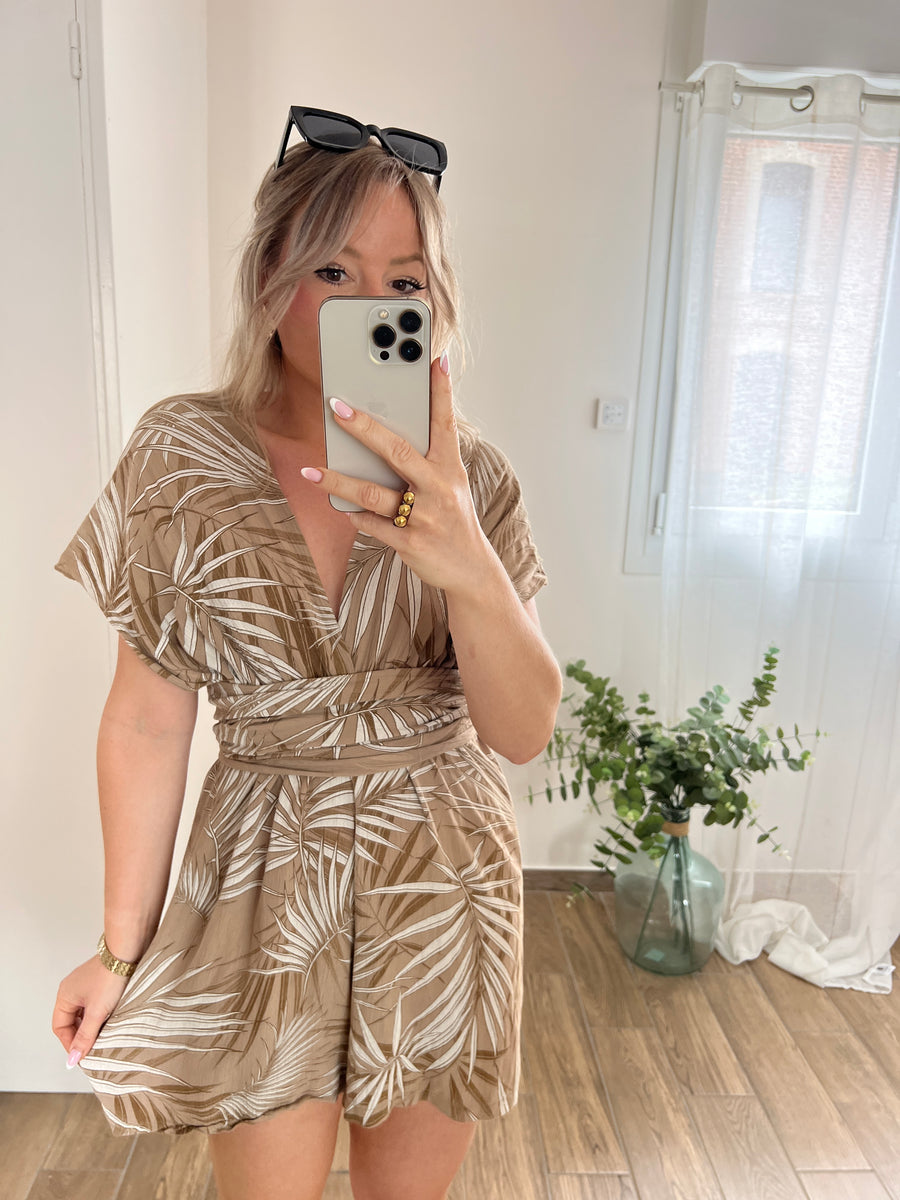 LA COMBISHORT TROPICAL BEIGE
