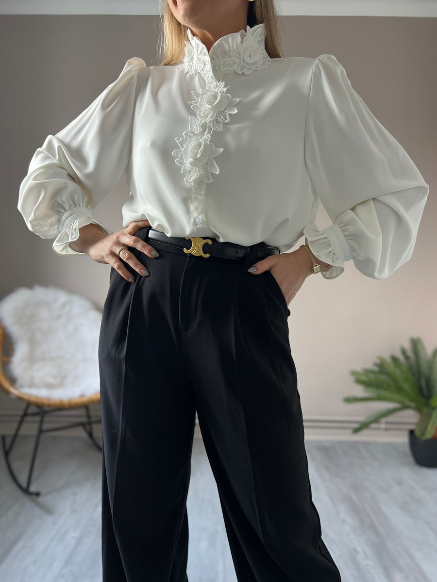 LA BLOUSE BRODÉE BLANCHE