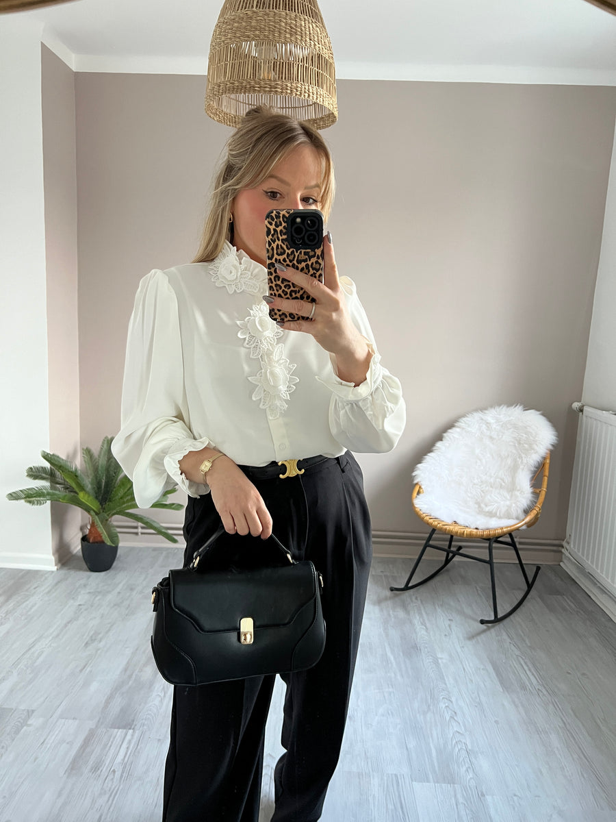 LA BLOUSE BRODÉE BLANCHE