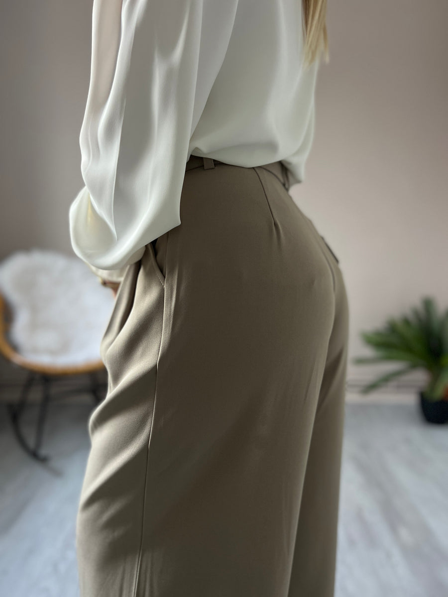 LE PANTALON A PINCE TAUPE