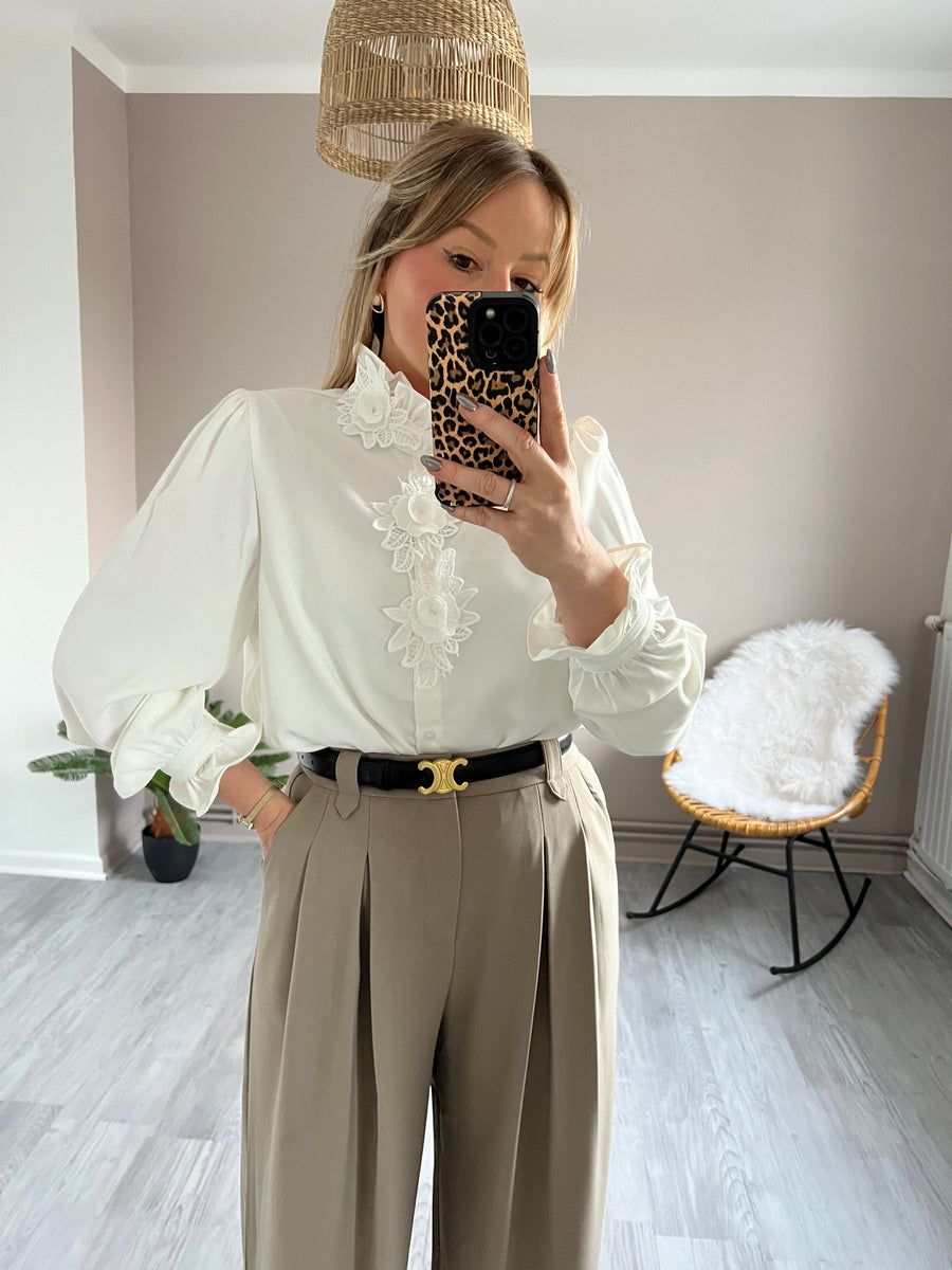 LA BLOUSE BRODÉE BLANCHE