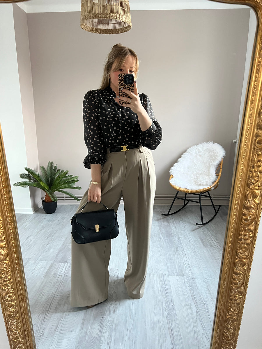 LE PANTALON A PINCE TAUPE