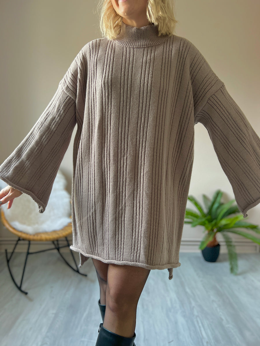 LA ROBE PULL TAUPE