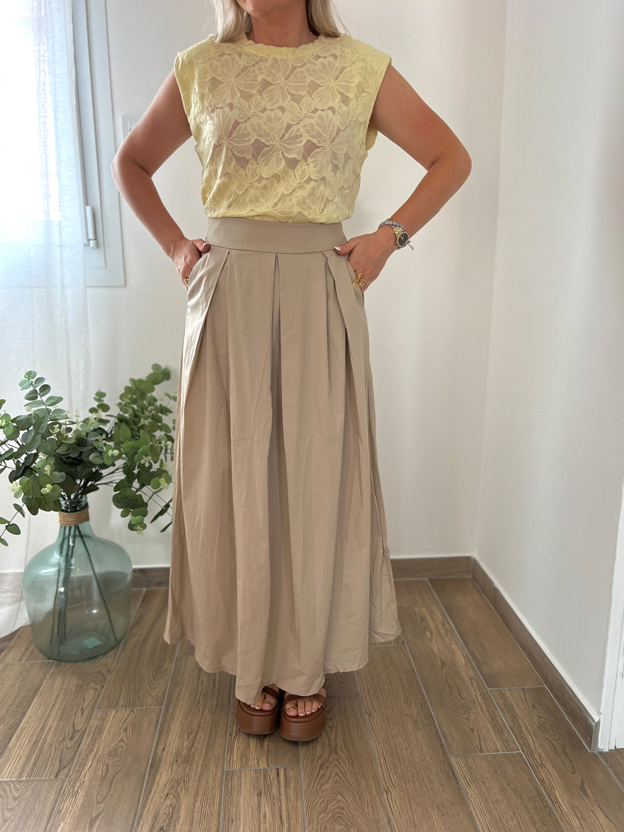 LA JUPE ÉLÉGANTE BEIGE