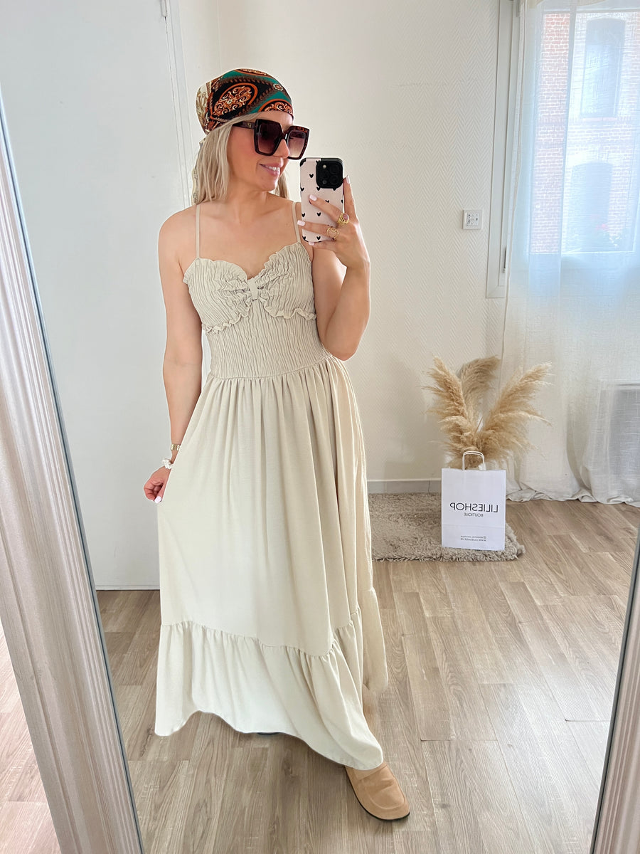 LA ROBE LONGUE BOHEME BEIGE