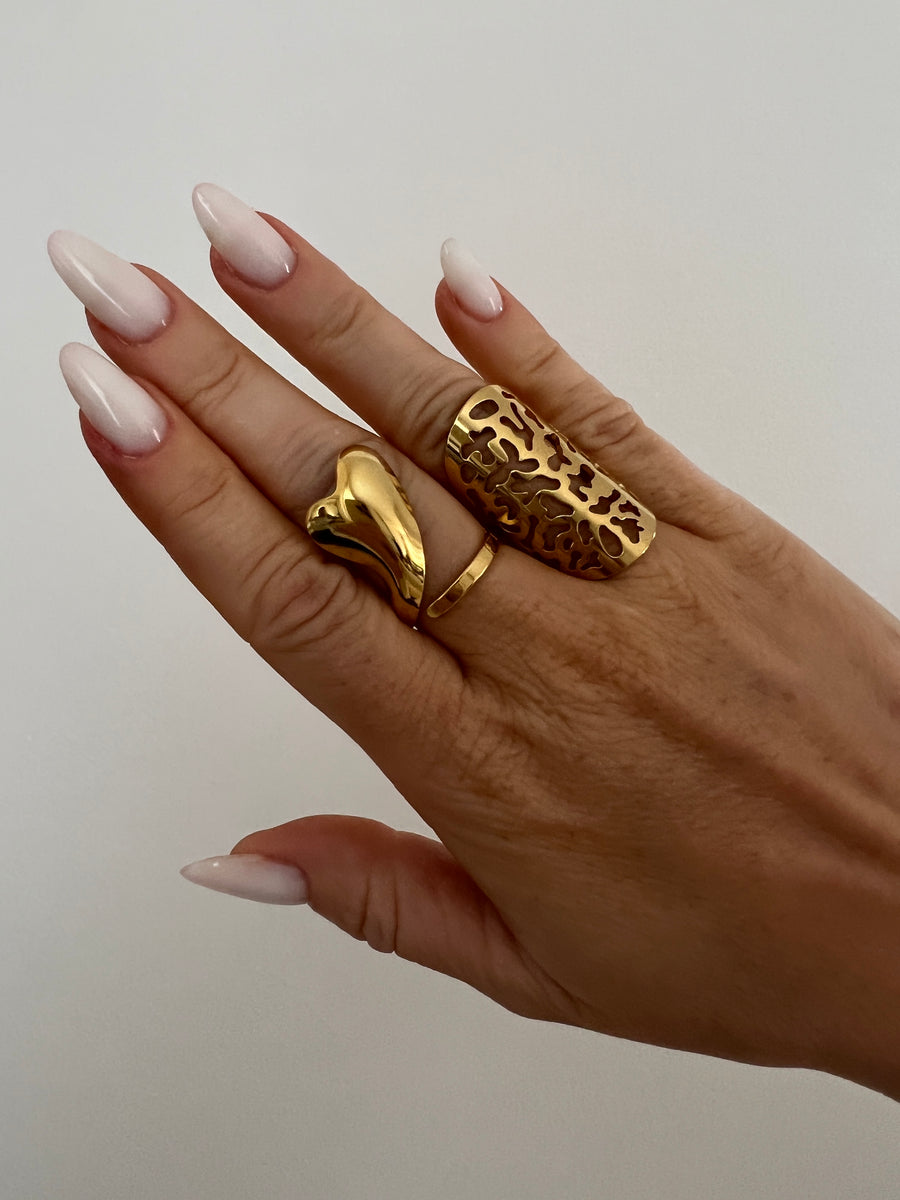 LA BAGUE COEUR FONDU