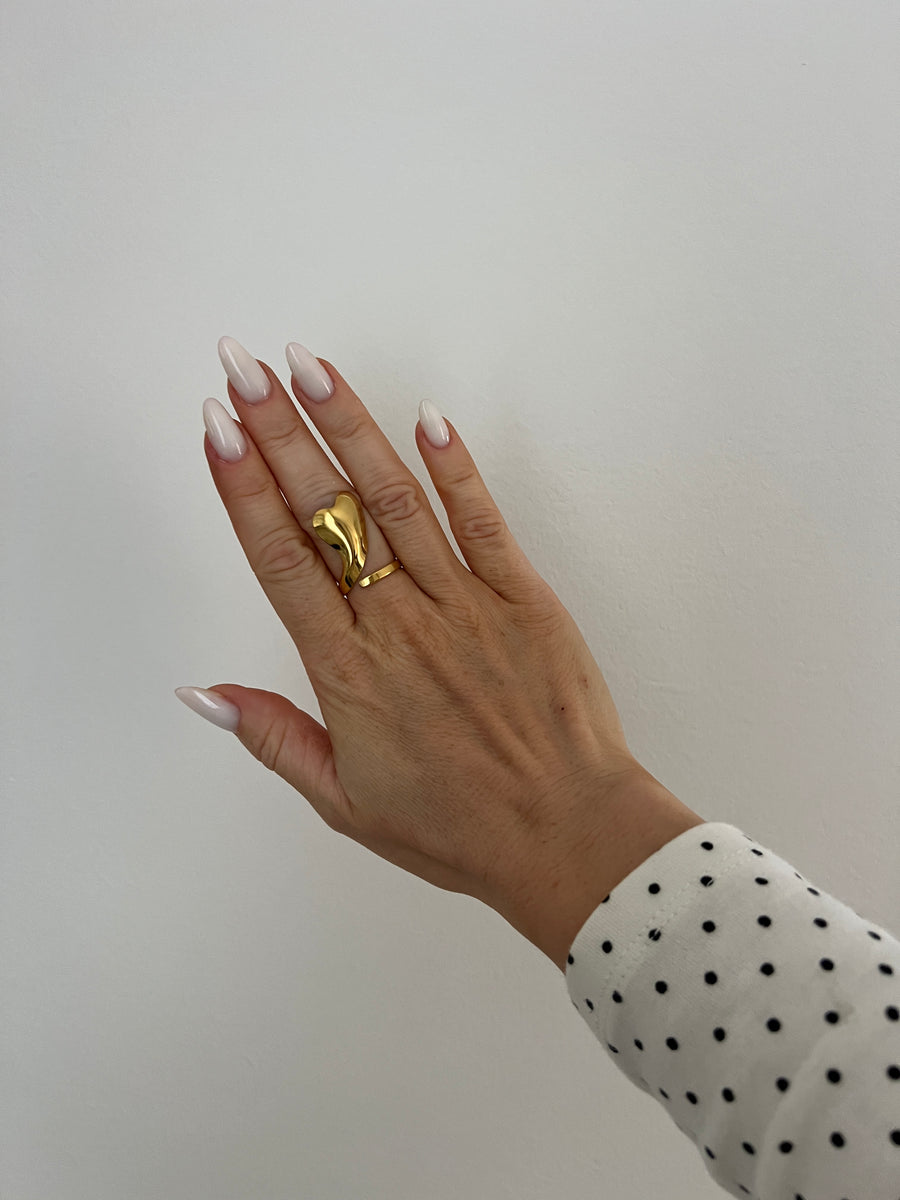LA BAGUE COEUR FONDU