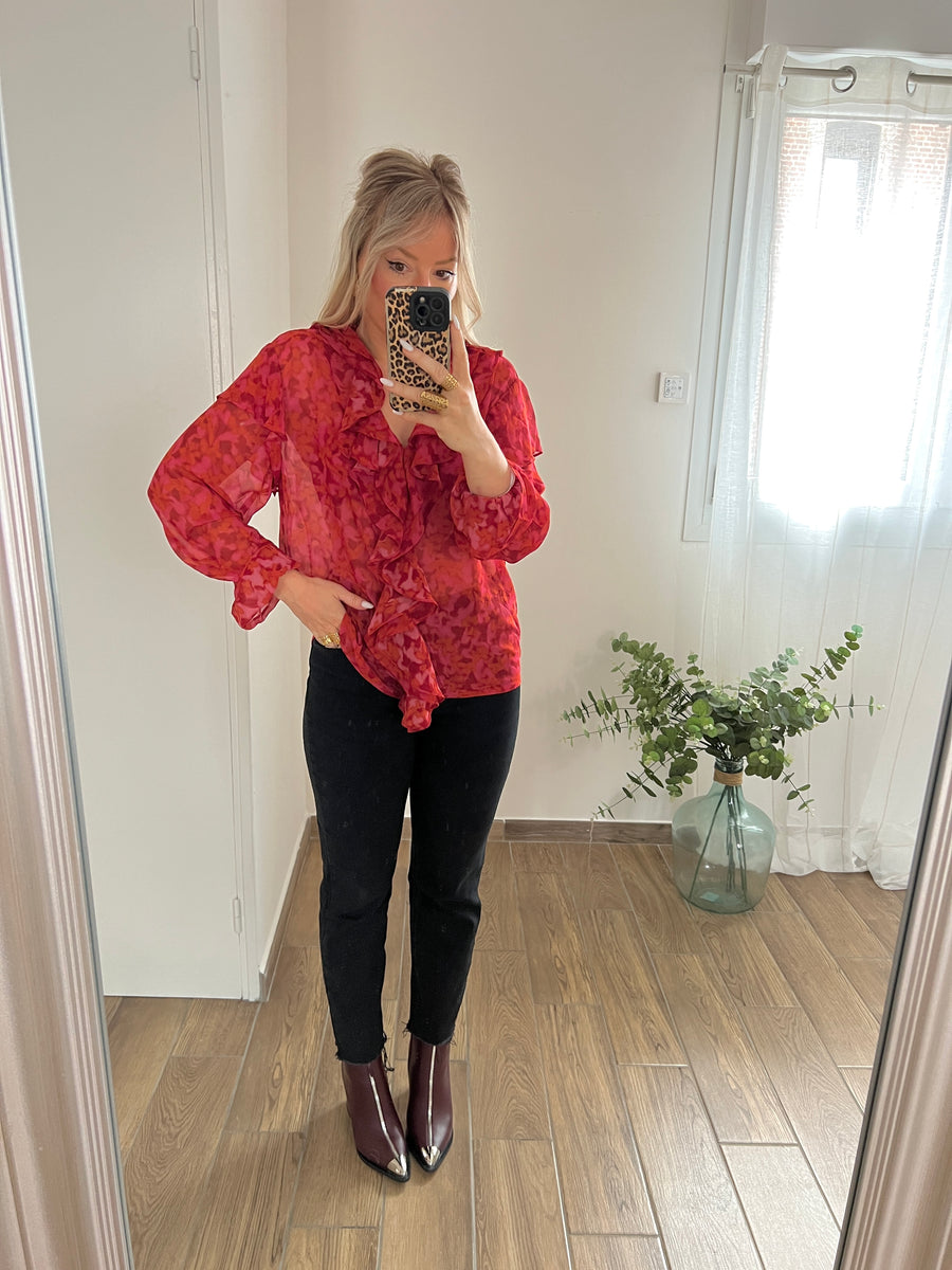 LA BLOUSE TK ROUGE