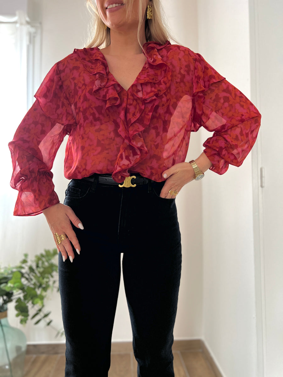 LA BLOUSE TK ROUGE