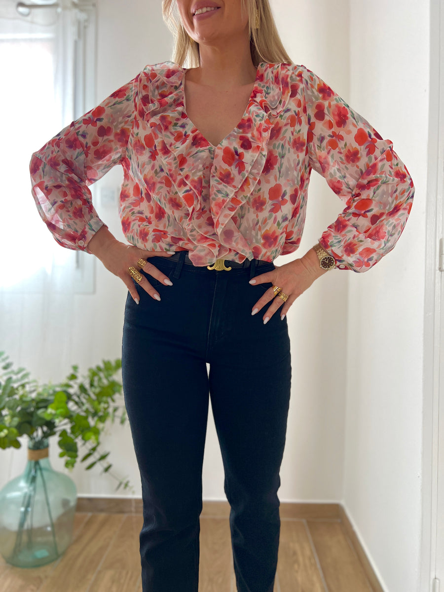 LA BLOUSE TK FLEURIE
