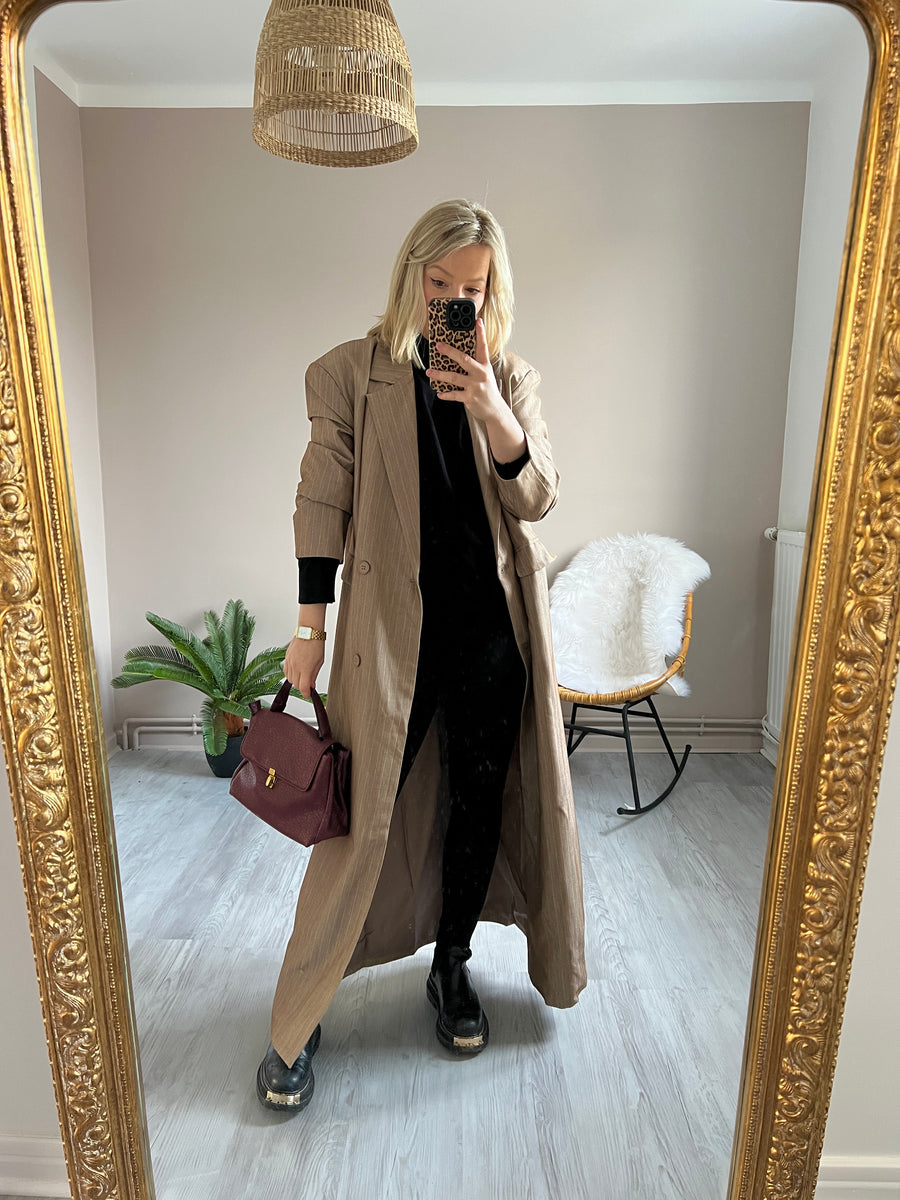 LE MANTEAU OVERSIZE MARRON
