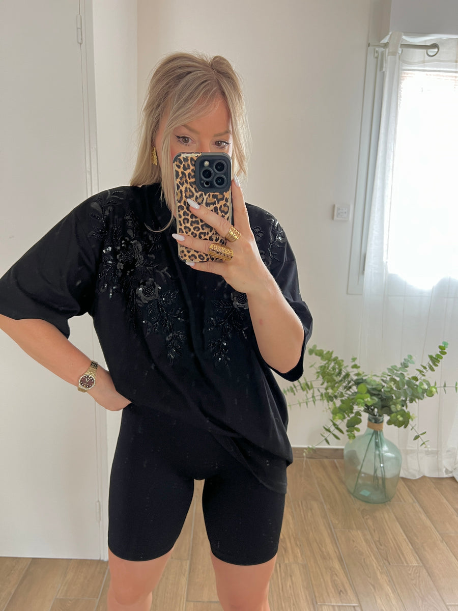 LE T-SHIRT PEARL NOIR