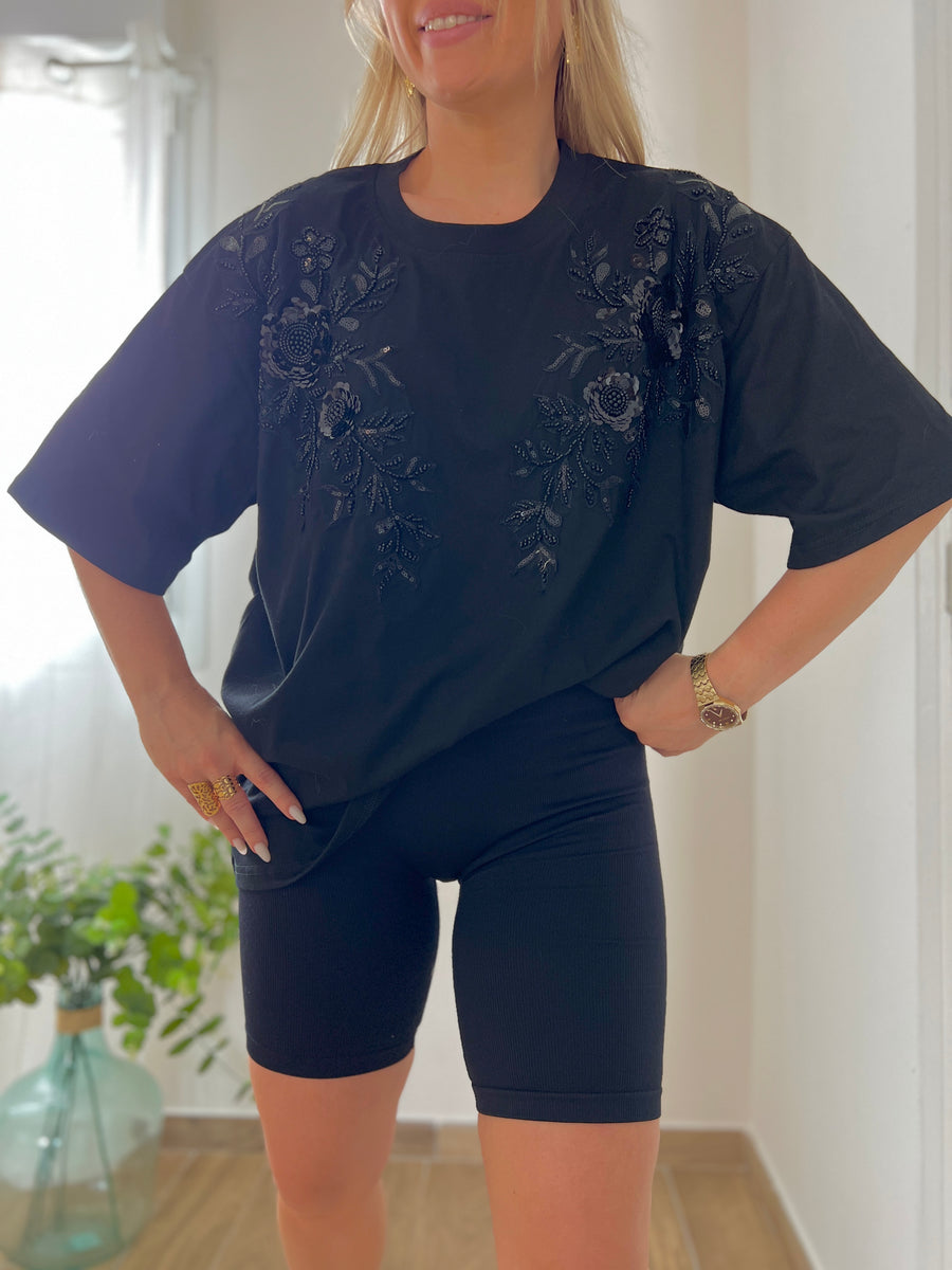 LE T-SHIRT PEARL NOIR