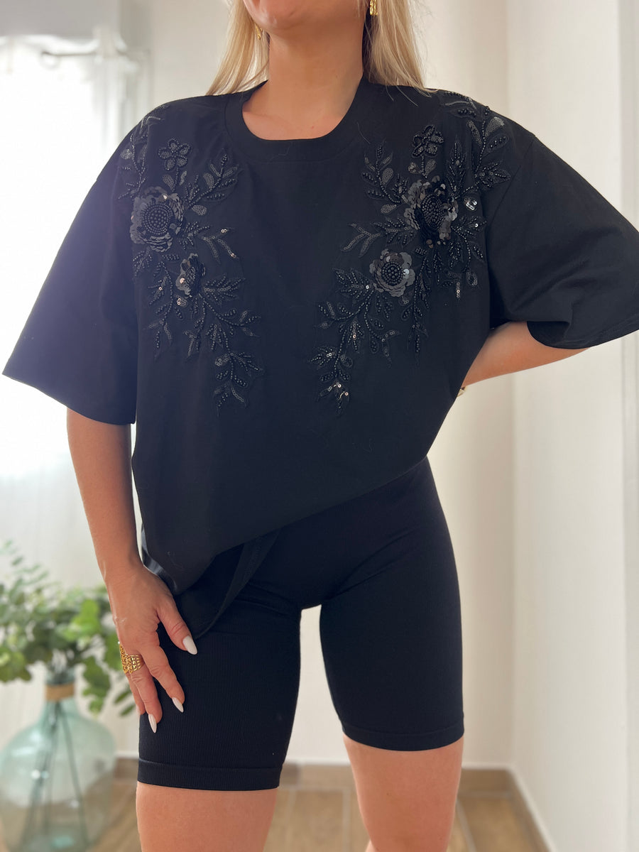 LE T-SHIRT PEARL NOIR