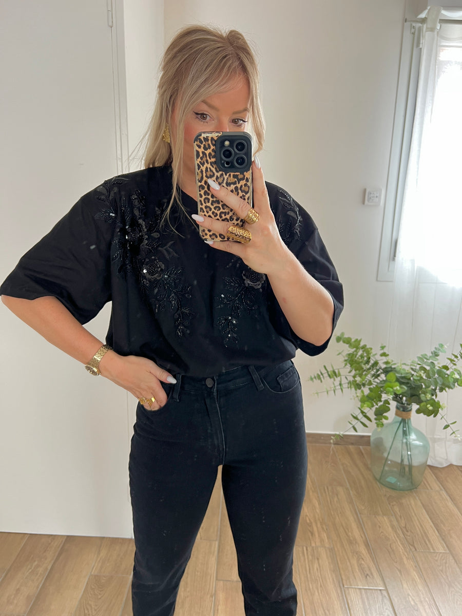 LE T-SHIRT PEARL NOIR