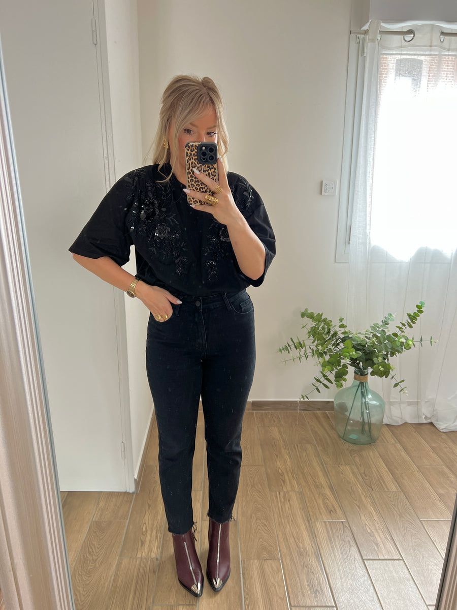 LE T-SHIRT PEARL NOIR