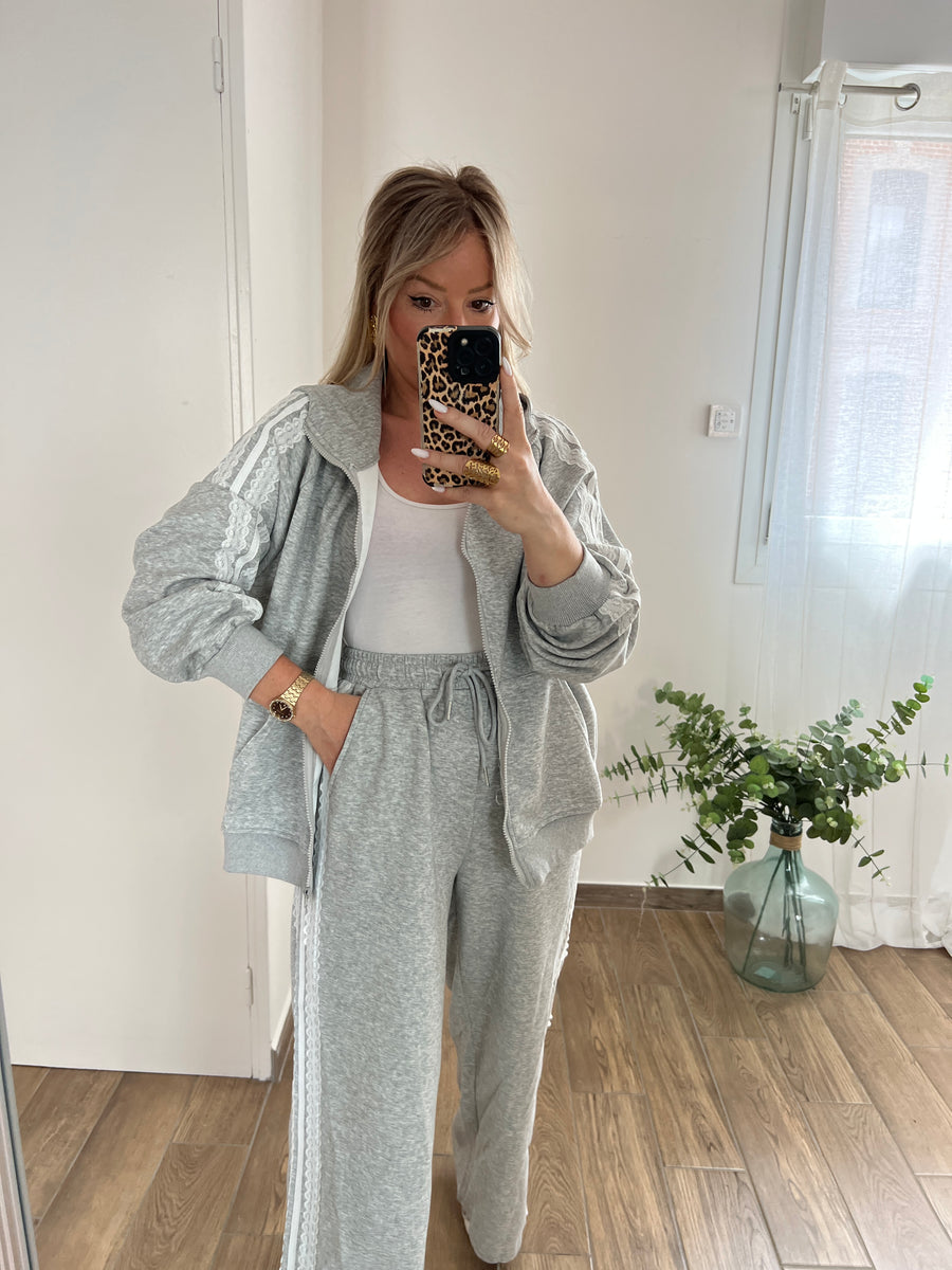 LE JOGGING GIRLY GRIS