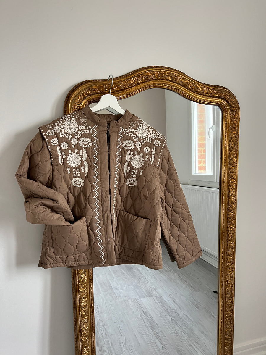 LA VESTE TAUPE BOHEME