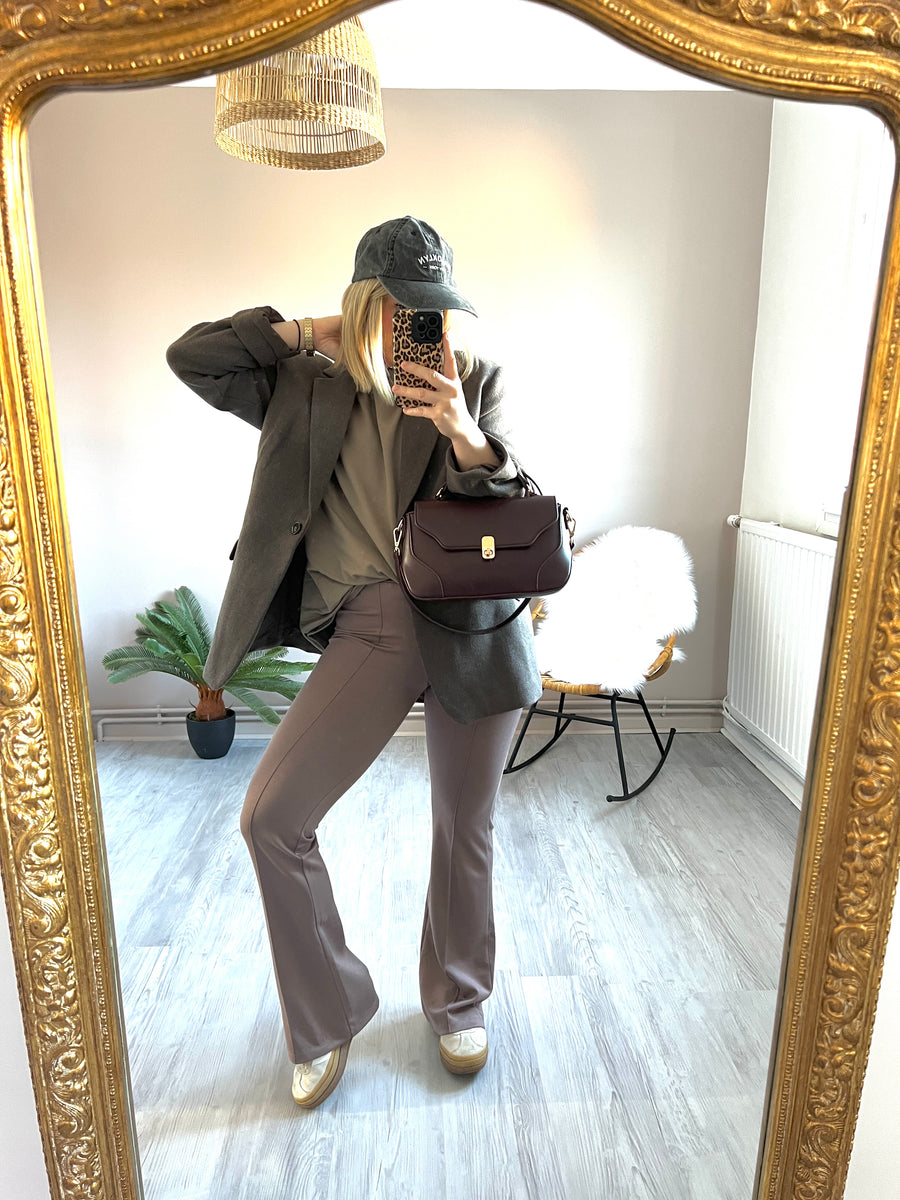 LE LEGGING FLARE TAUPE