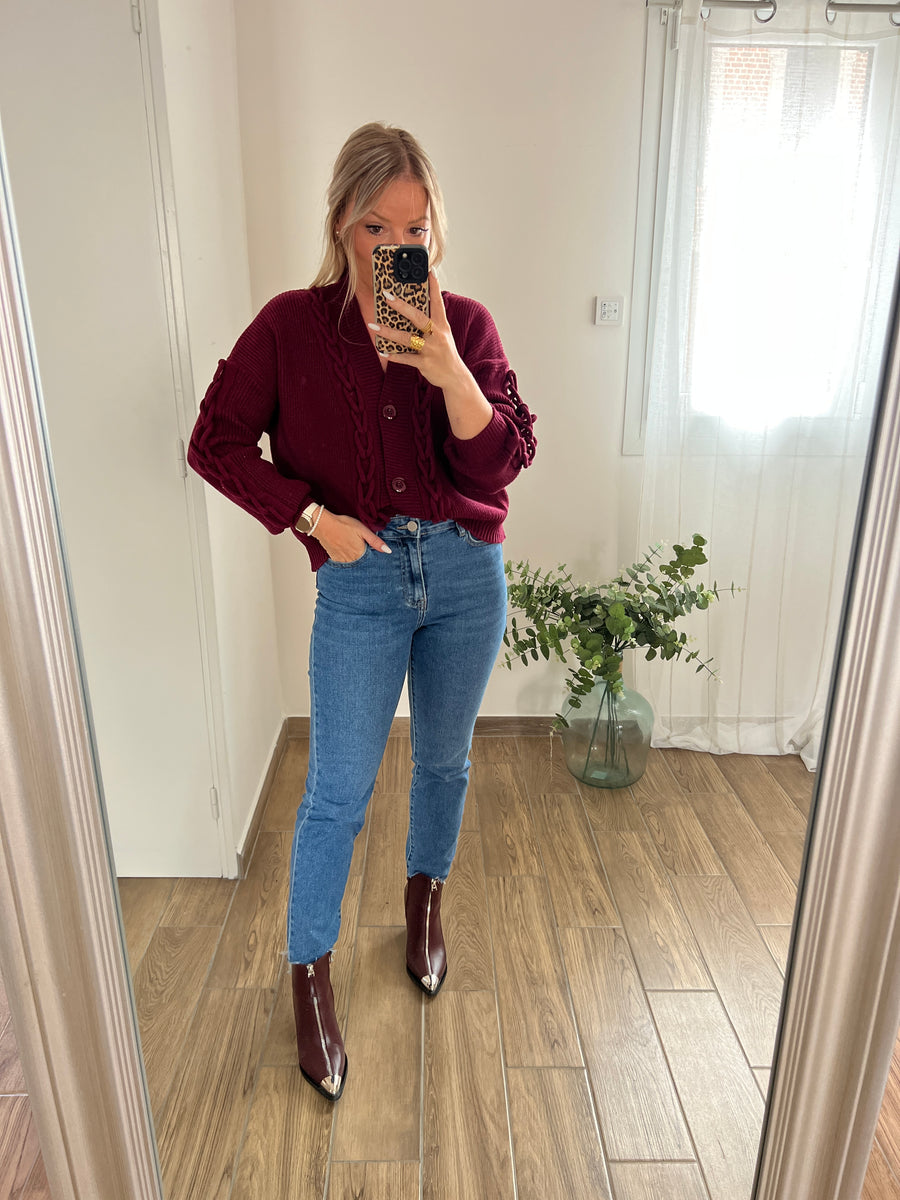 LE GILET TORSADE BORDEAUX