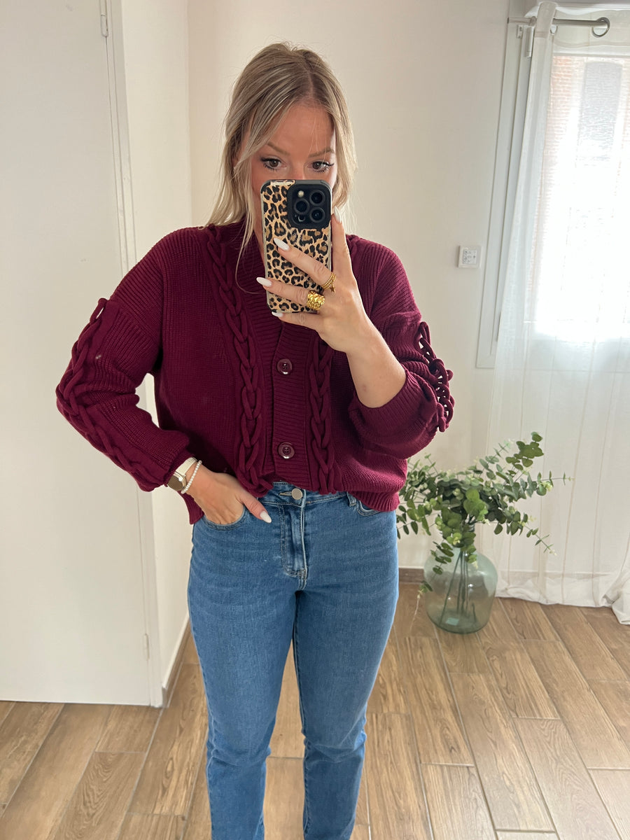 LE GILET TORSADE BORDEAUX