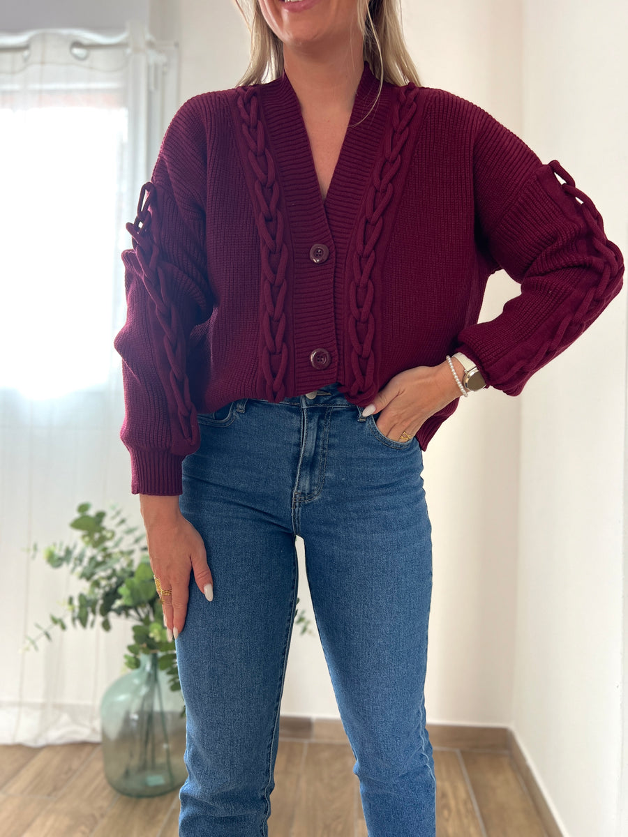 LE GILET TORSADE BORDEAUX