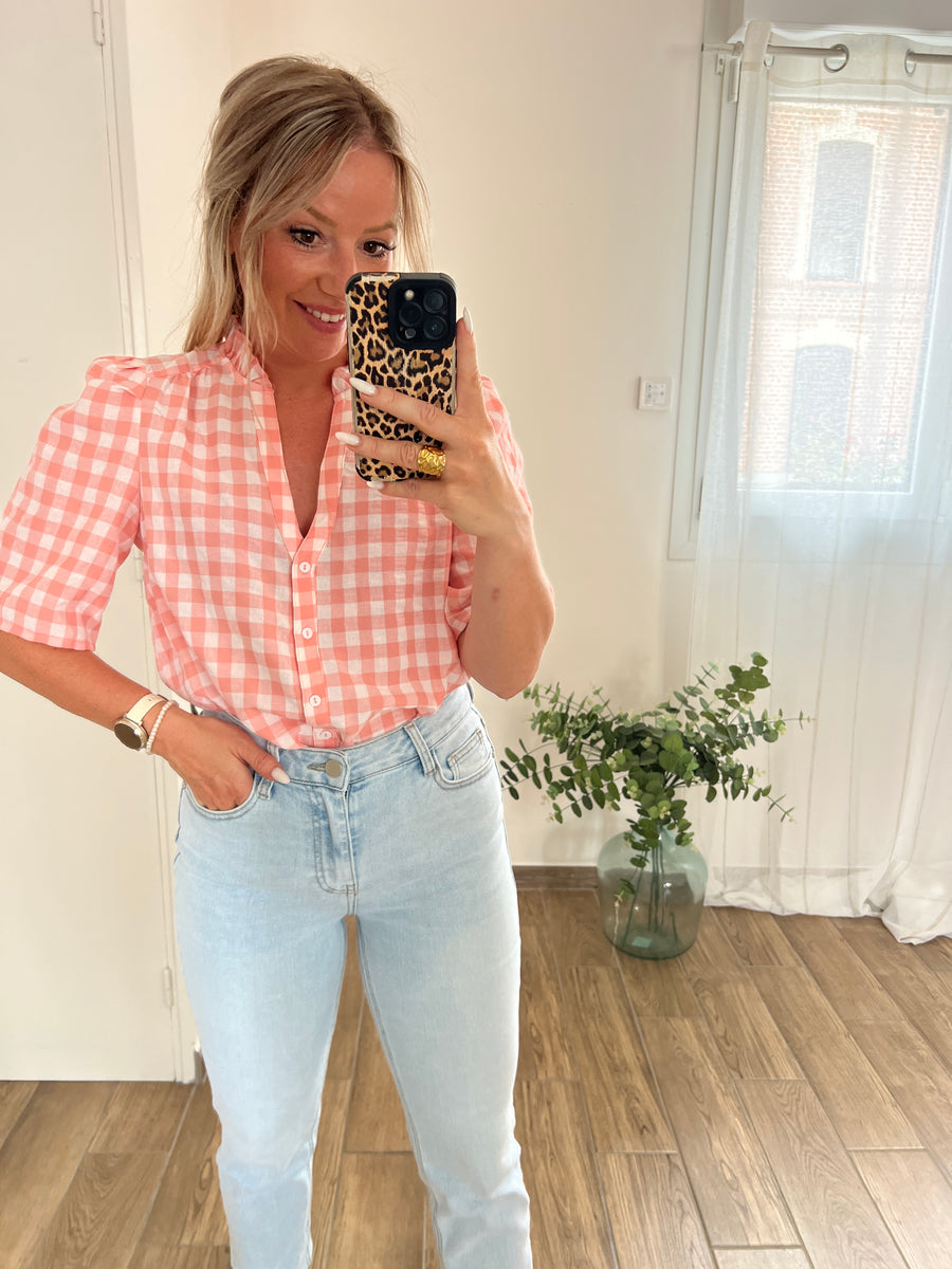 LA BLOUSE VICHY ROSE