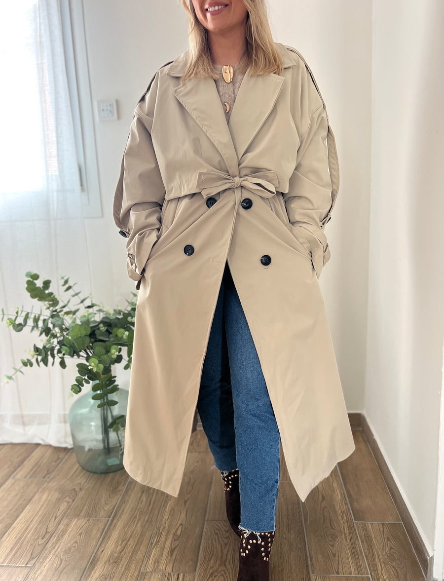 LE TRENCH BASIQUE BEIGE