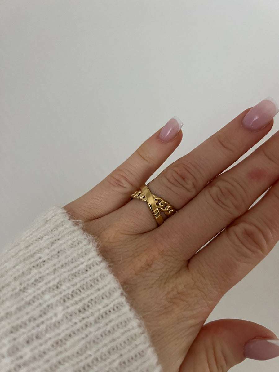 LA BAGUE CHAINE CROISÉE