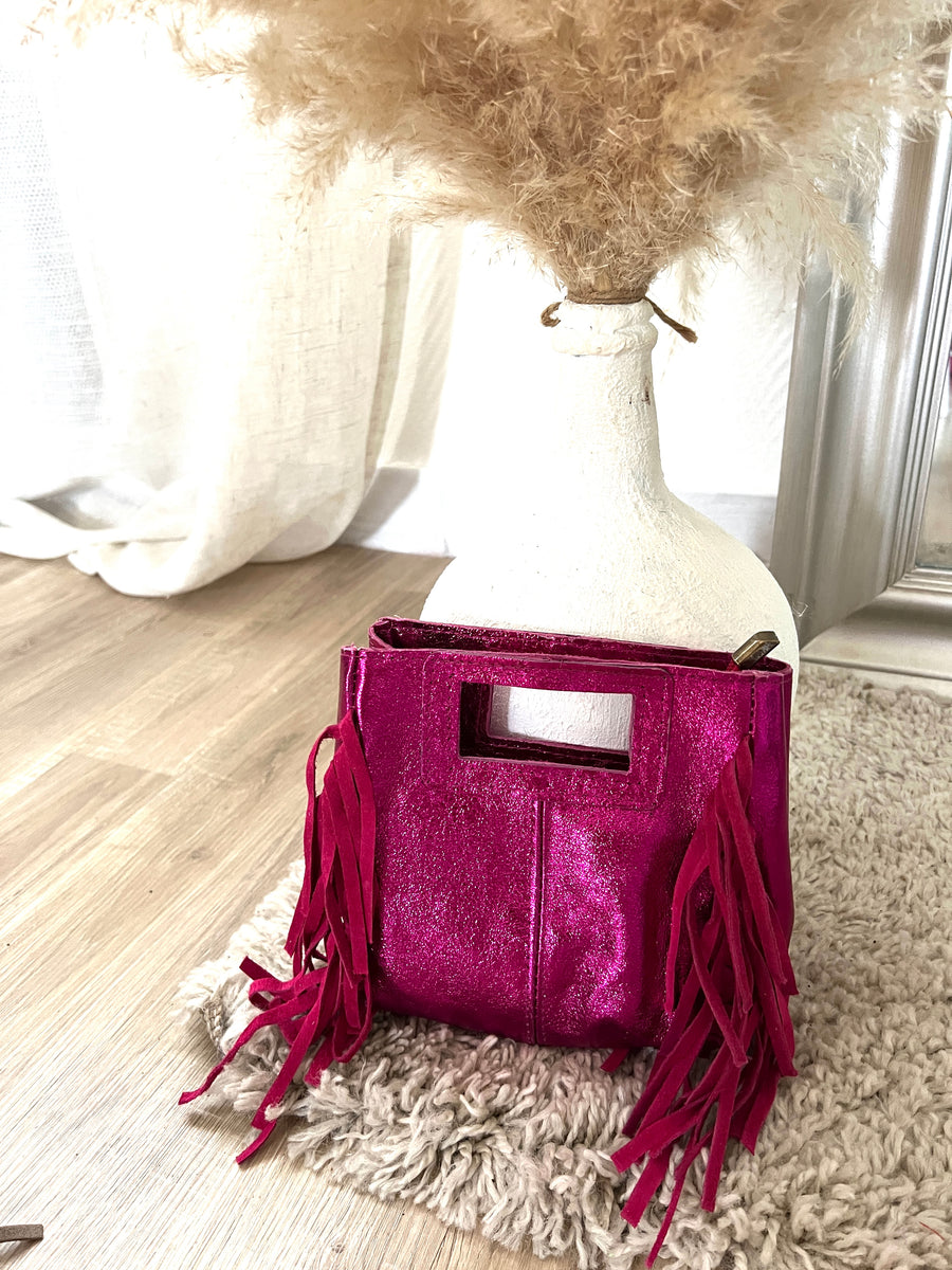 LE SAC FRANGE FUSHIA