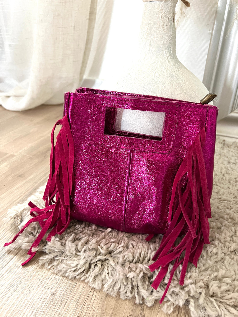 LE SAC FRANGE FUSHIA