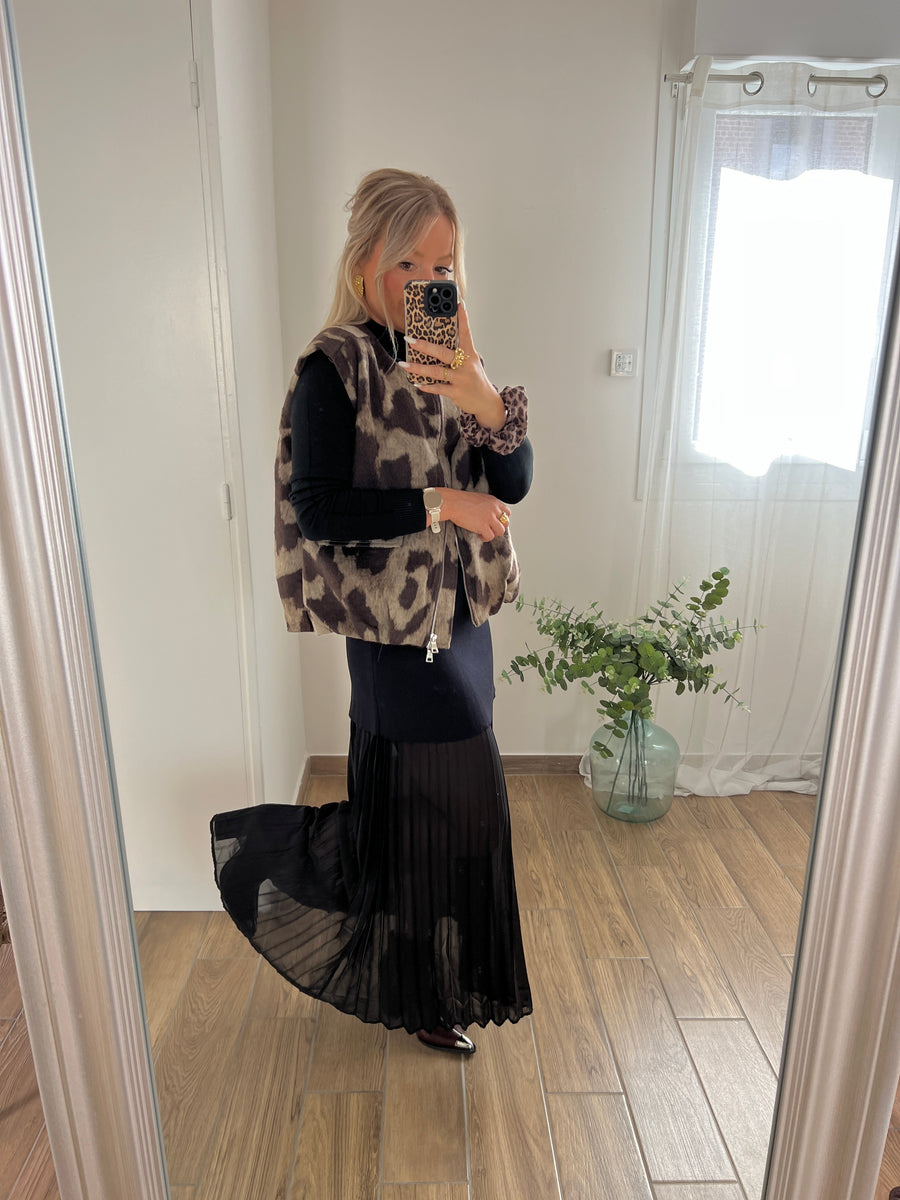 LE PULL COL CHEMINÉE NOIR